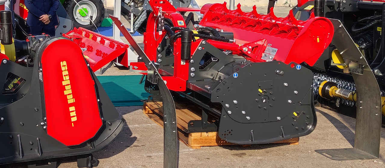 SEPPI Mulcher at fair in Gudovac in Croatia.