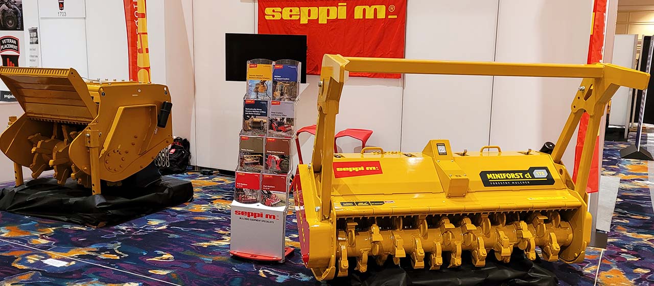 SEPPI mulchers and crusher exposed in AED summit 2022 in Orlando