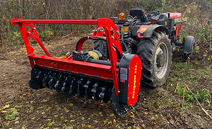 MICROFORST pto - The small forestry mulcher for tractors 35-50 HP