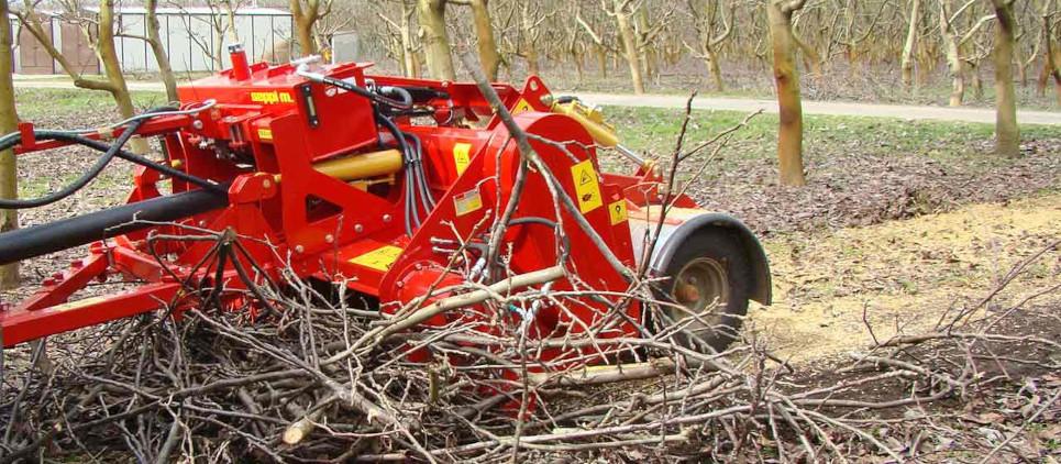 Mulchgerät mit Pick-up-Vorrichtung 