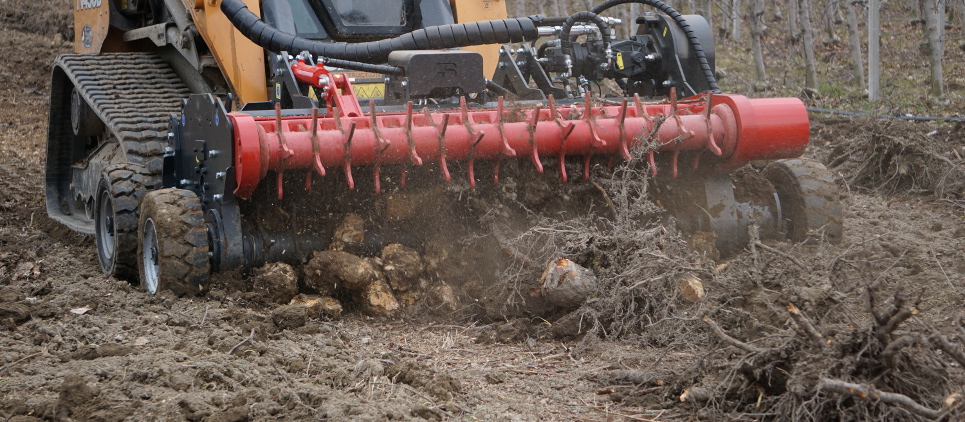 Mulchgerät mit Pick-up-Vorrichtung