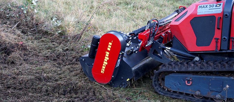 The mulcher classic with wide side displacement