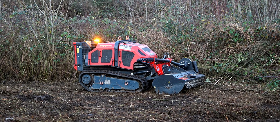 The mulcher classic with wide side displacement