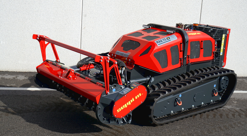 The mulcher classic with wide side displacement