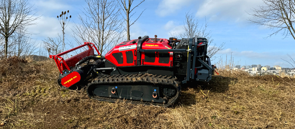 The mulcher classic with wide side displacement