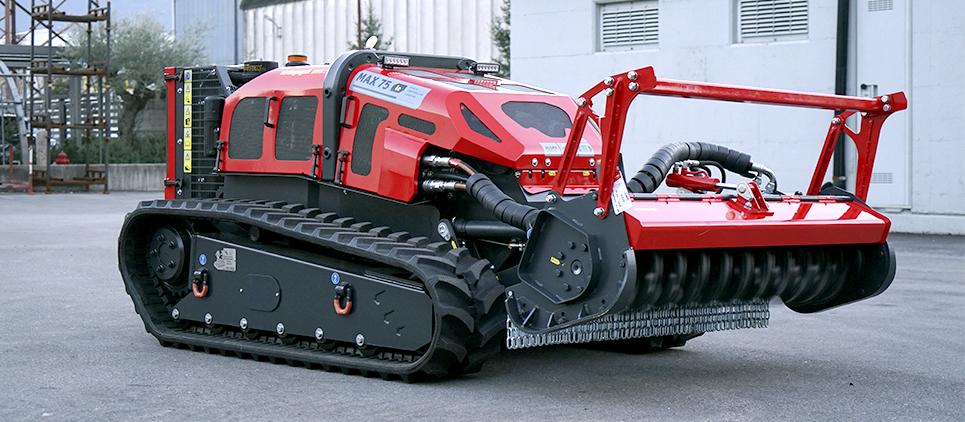 The mulcher classic with wide side displacement