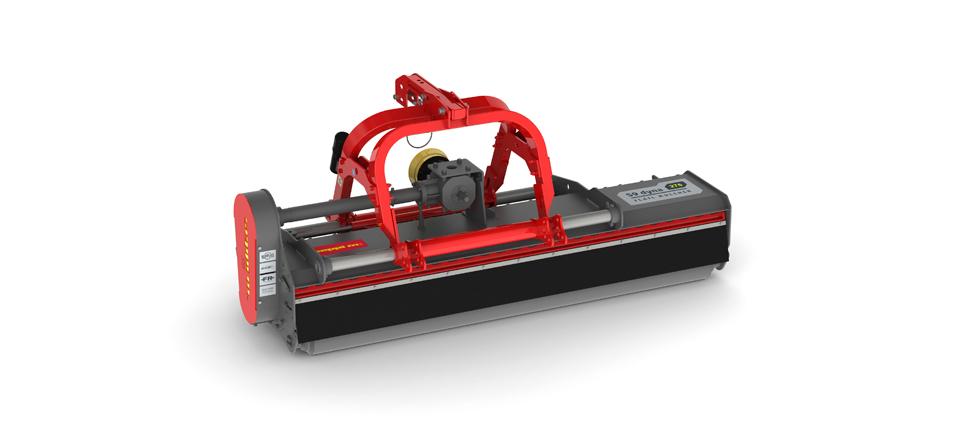 S9 dyna Flail mulcher with side shift to mulch grass and prunings up to 9 cm [3.5”] Ø