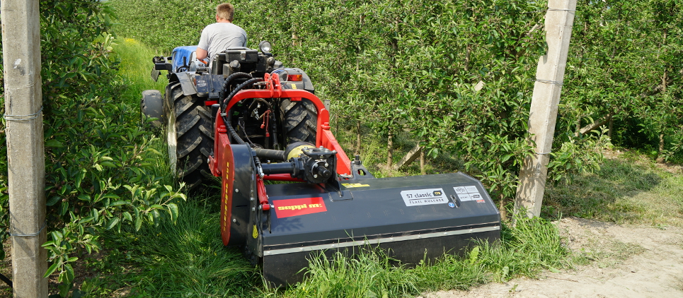 The mulcher classic with wide side displacement