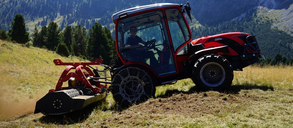 The mulcher classic with wide side displacement