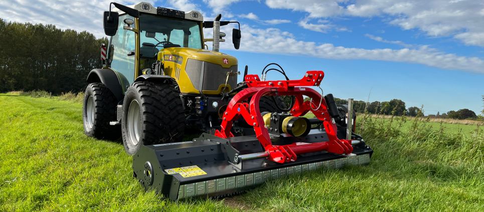 The mulcher classic with wide side displacement