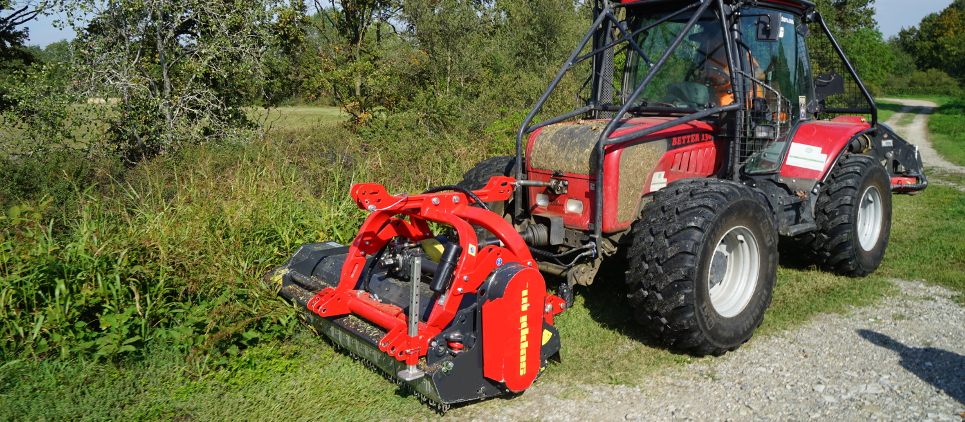 The mulcher classic with wide side displacement