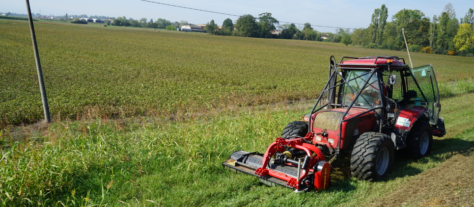 The mulcher classic with wide side displacement