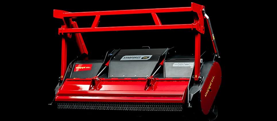 The tree shredder / mulcher STARFORST is a compact and powerful SEPPI forestry mulcher 
