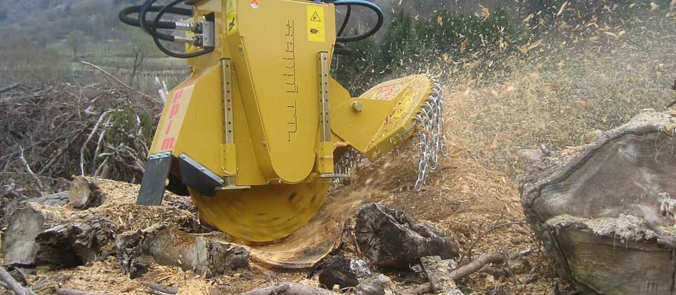 Stump grinder for excavators 15 - 30 t