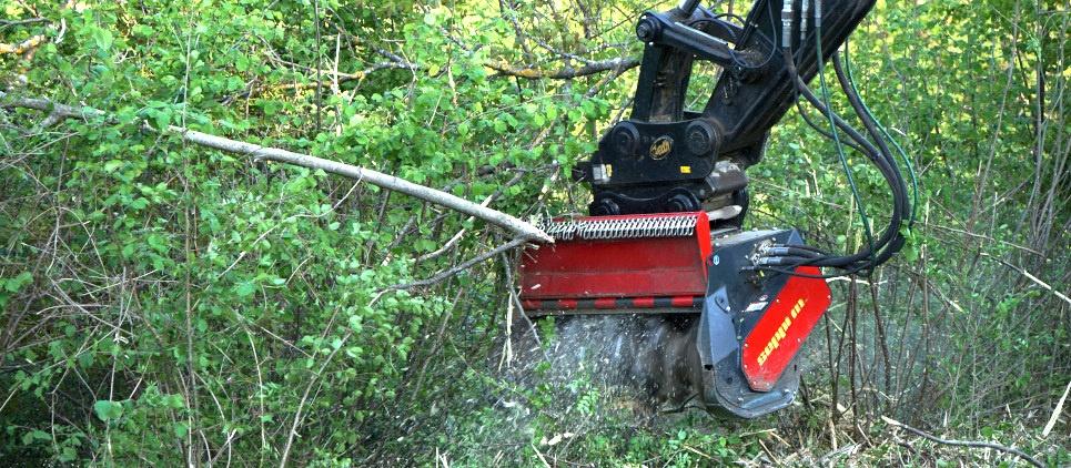 Strong mulcher - attachment for excavator