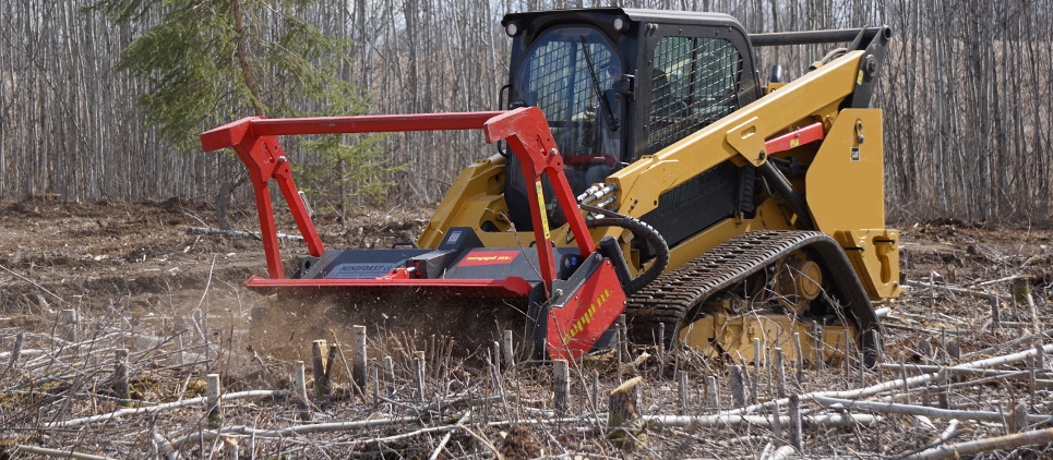 forestry mulcher for skid steer compact loaders