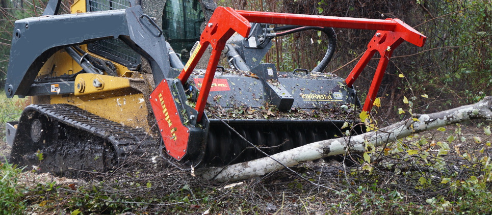 forestry mulcher for skid steer loaders